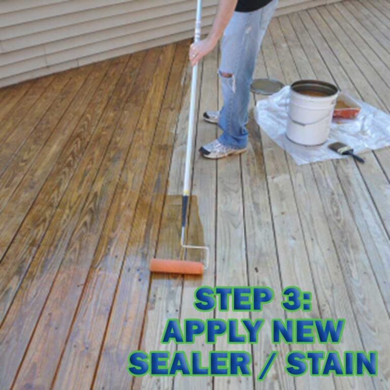 Apply the stain evenly and do not let the edge of it dry. Mix all the gallons of stain together and stir before you start.