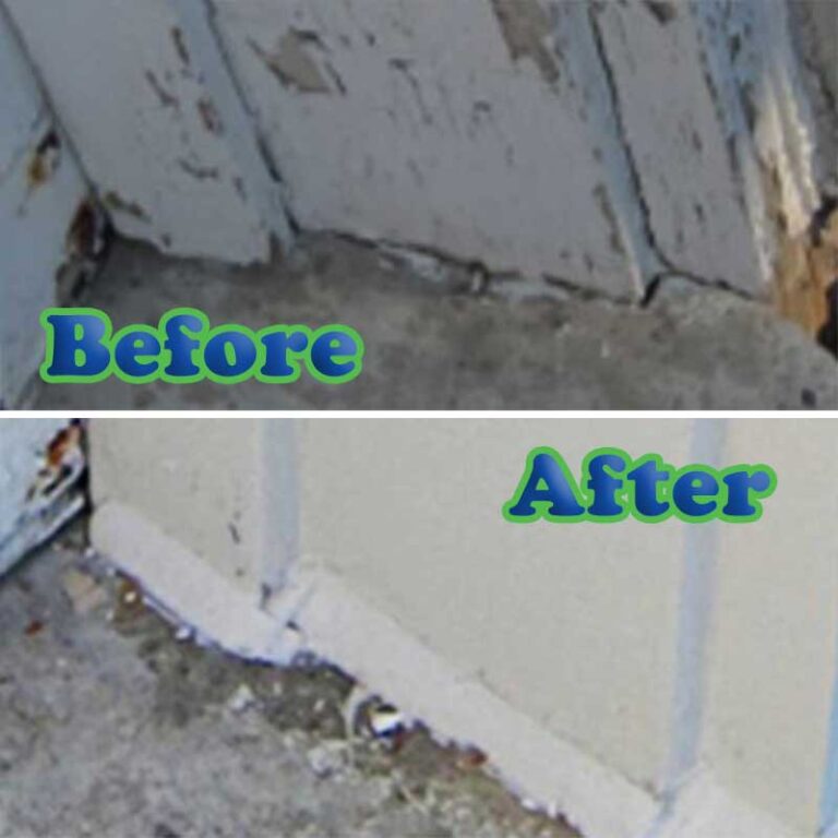 window caulk before and after