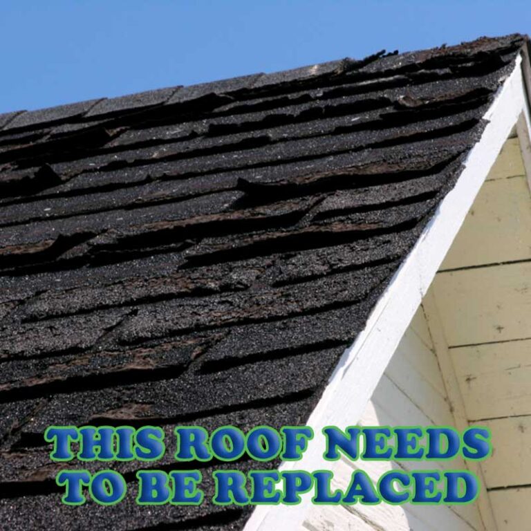 This roof needs to be replaced